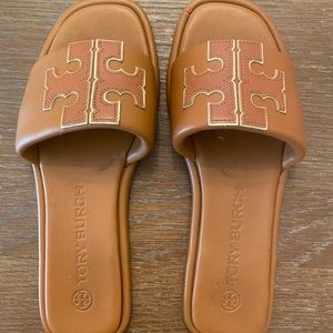 Tory Burch Sandals Camel Brown Size 9